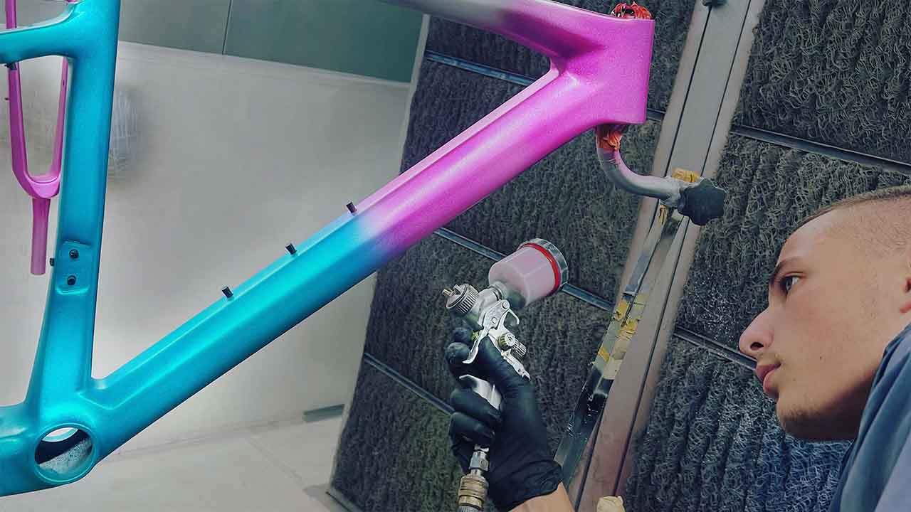 Proper Technique For Spraying With A Can Of Bike Spray Paint