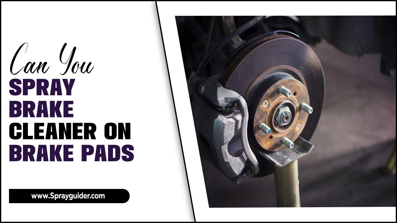 Can You Spray Brake Cleaner On Brake Pads