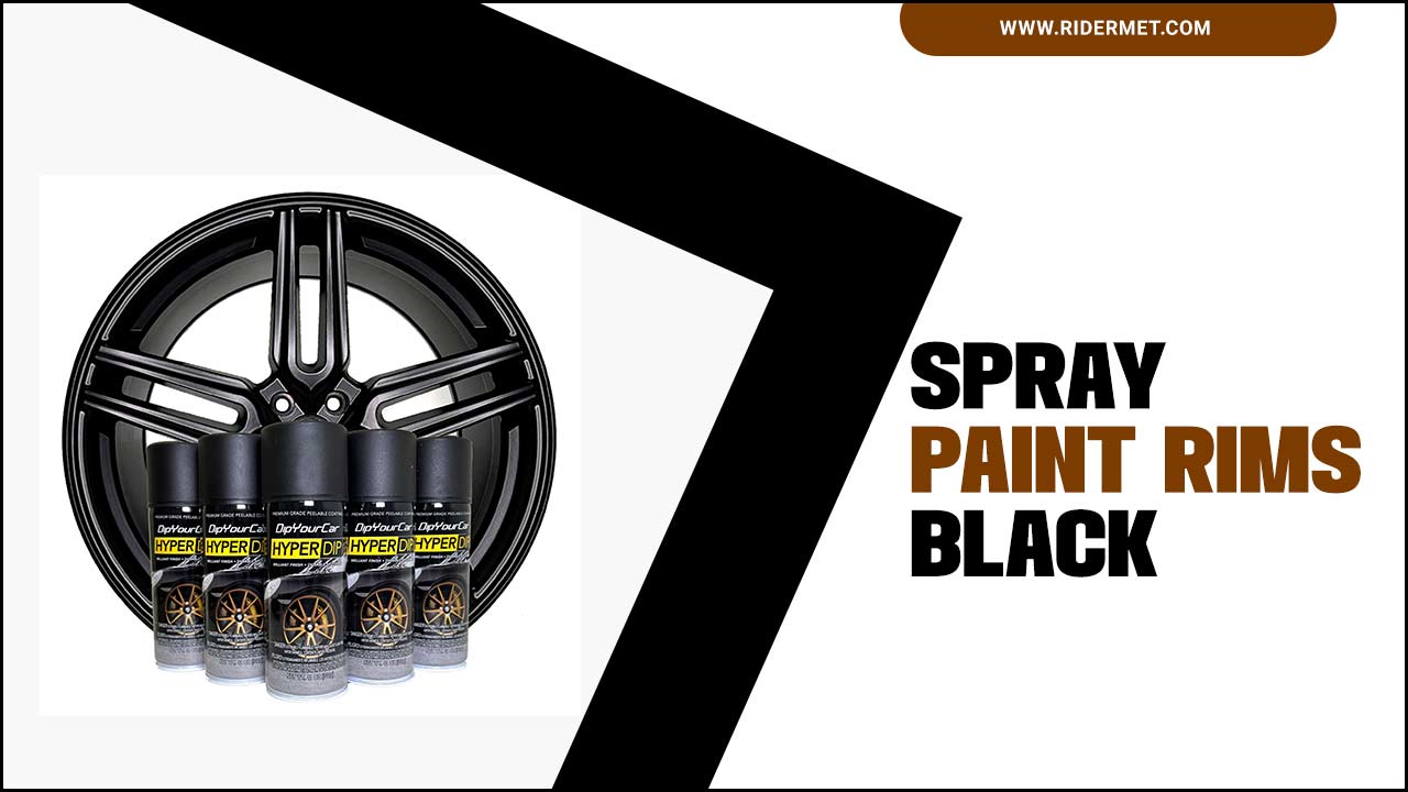 Spray Paint Rims Black
